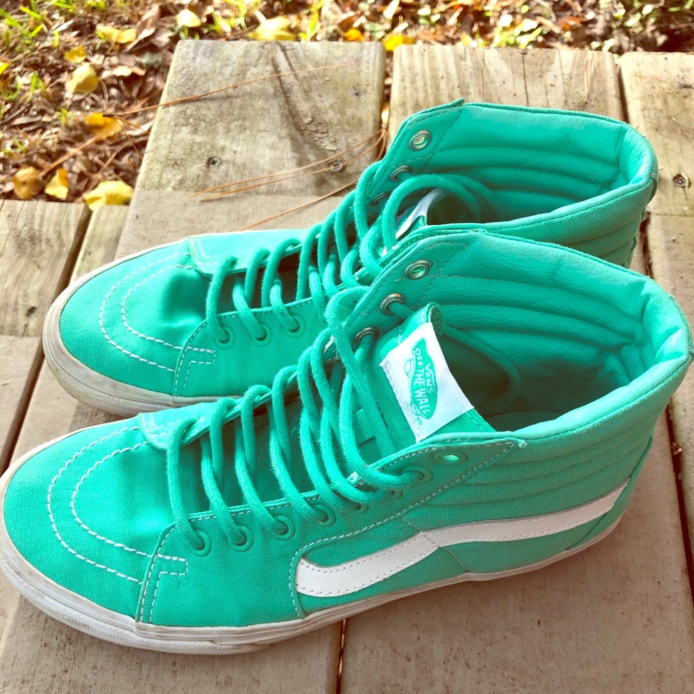 Tiffany blue sk8-hi vans